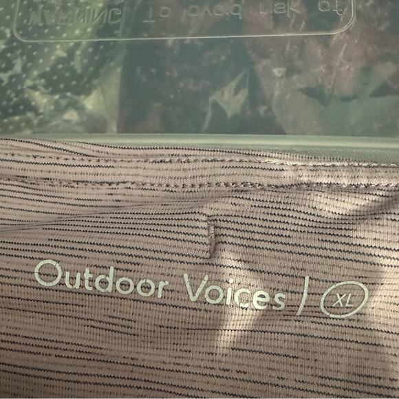 OUTDOOR VOICES XL Leggings, Space Dye, Light Pink/Purple, Athletic, High Rise - Picture 3 of 6